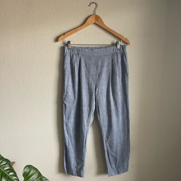 The Podolls Lightweight Cotton Pull-On Pants in Blue - Picture 1 of 9